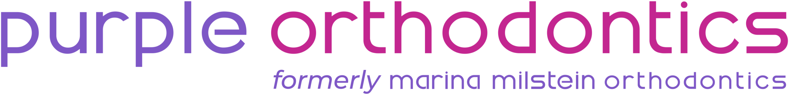 Purple Orthodontics, formerly Marina Milstein Orthodontics, logo